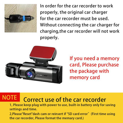Full HD 1080P Dual Camera Dash Cam