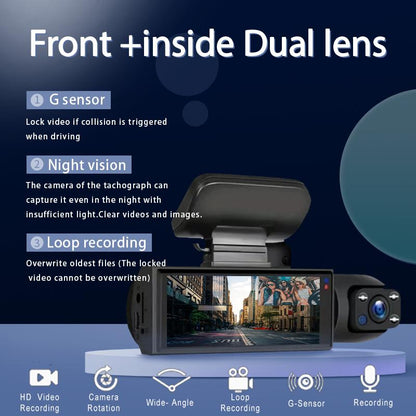Full HD 1080P Dual Camera Dash Cam